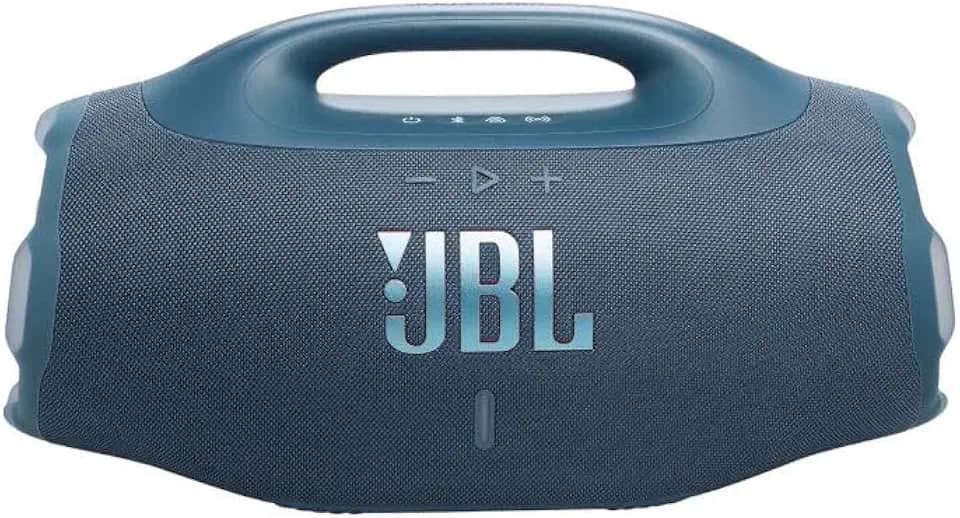 JBL Boombox 4, Altifalante Bluetooth portátil, som JBL Pro, AI Sound Boost, resistente à água/pó IP68, autonomia de 34 h, Life, Auracast, 2 configurações de reforço de graves, azul