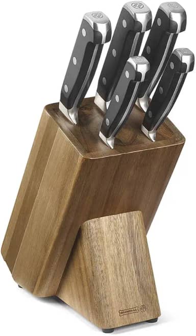 Conjunto De Facas E Suporte - Mundial 6 Peças