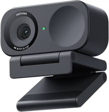 Insta360 Link 2C - Webcam 4K para PC/Mac, sensor de 1/5.1 cm, moldura automática, HDR, microfone com cancelamento de ruído AI, controle de gestos para streaming, chamadas de vídeo, jogos, funciona com