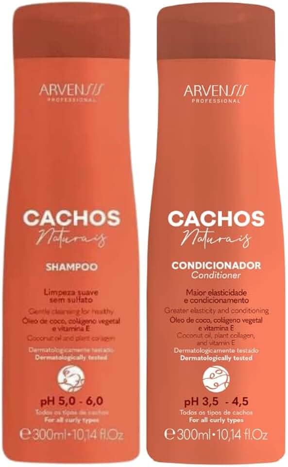 Kit Arvensis Cachos Naturais Shampoo + Condicionador - 300ml