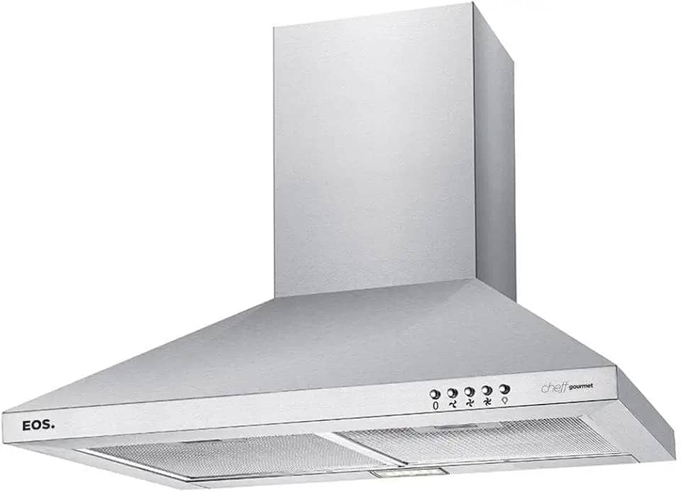 Coifa e Depurador de Parede Piramidal Eos 60cm Cheff Gourmet Inox Eco61ppi 110v