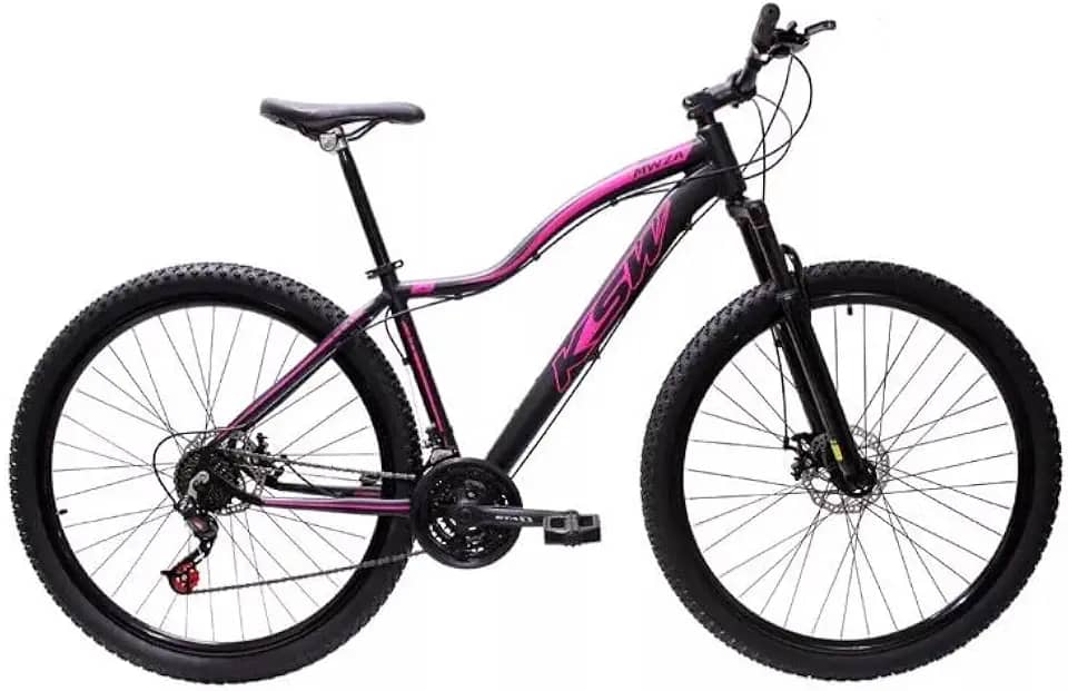 Bicicleta Bike Aro 29 MTB Alumínio KSX E KSW 21V Marchas Index Cabeamento Interno Feminina