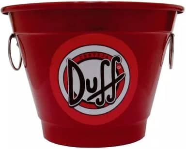 Balde de Gelo Térmico em Alumínio 6,5L Red - Cerveja Duff Beer