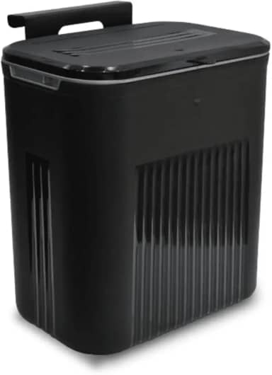 Lixeira Suspensa Com Alça de Pendurar 9L Suporte com Adesivo (Preto)