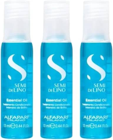 Kit Ampola Azul Alfaparf Semi Di Lino Sublime Essential Oil (03x13ml)