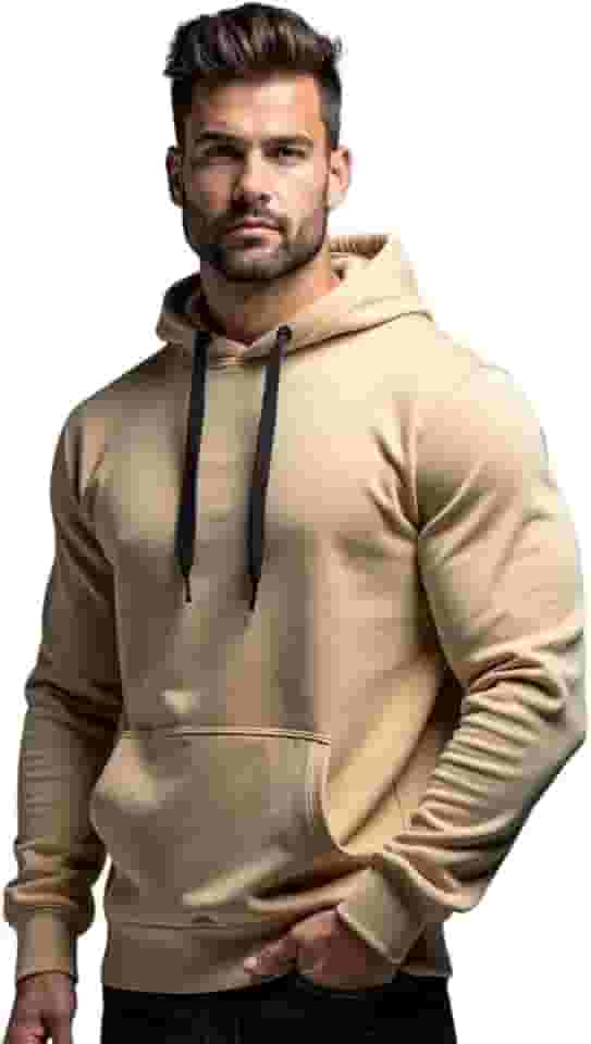 Moletom Canguru Liso Blusa Unissex Algodão Flanelado Bolso Frontal Capuz Ajustavel Moda MLT01-LISO