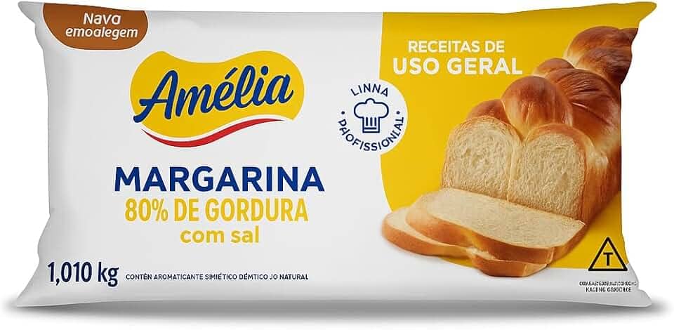 Margarina Uso Geral 80% com Sal Amélia 1,01Kg