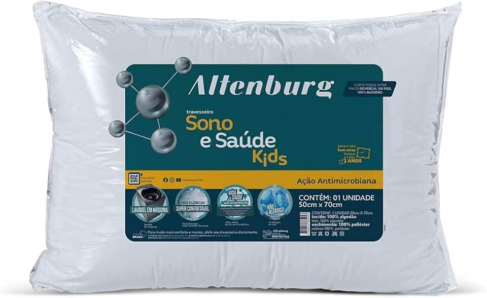 Travesseiro Altenburg Sono e Saúde Kids - 50cm x 70cm