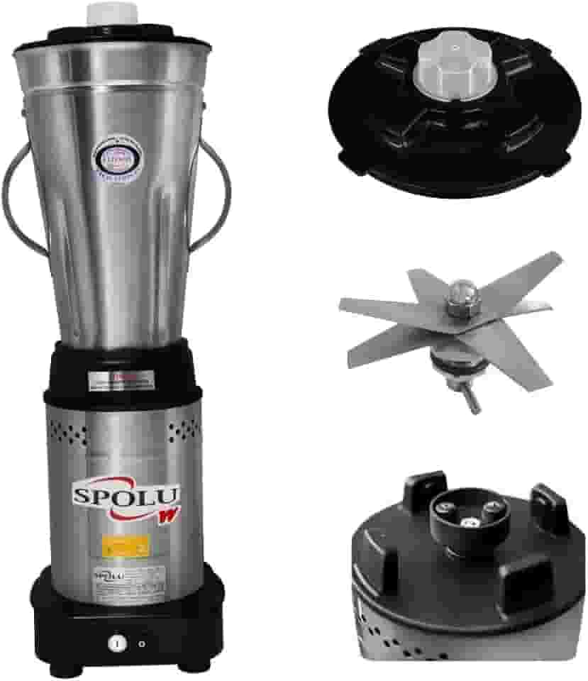 Liquidificador Industrial Baixa Rotação Spolu 6L Inox Bivolt