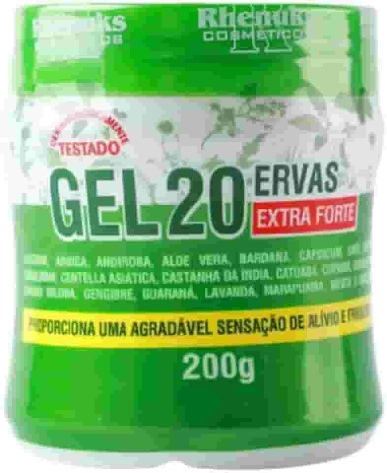 GEL MASSAGEADOR 20 ERVAS EXTRA FORTE ALÍVIO IMEDIATO - RHENUKS