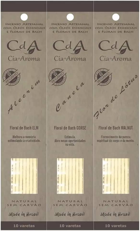kit 3 caixas Incensos da Prosperidade Artesanal Natural Alecrim Flor de Lotus Canela