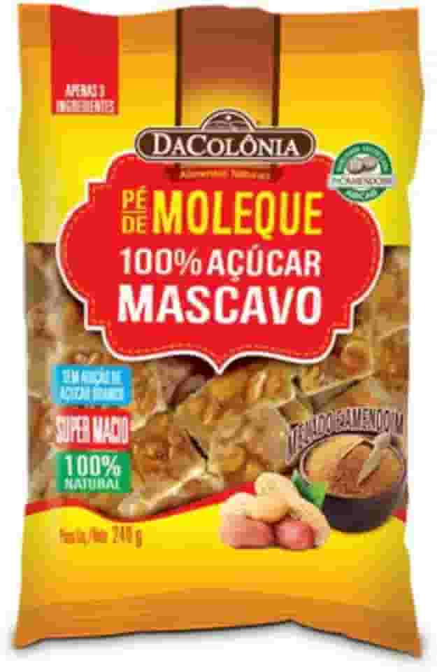 Pé de Moleque 100% Açúcar Mascavo DaColônia 240g
