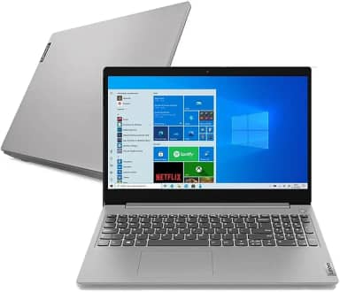 Notebook Lenovo Ultrafino IdeaPad 3i, Intel Core i5-10210U, 8GB RAM, 256GB SSD, Windows 10, 15.6', Prata