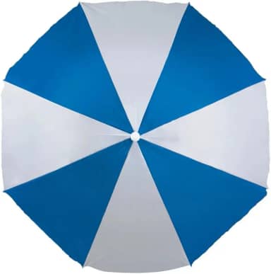 Guarda-sol Grande Liso Praia Pesca Piscina Alumínio 1,80m Verão Azul