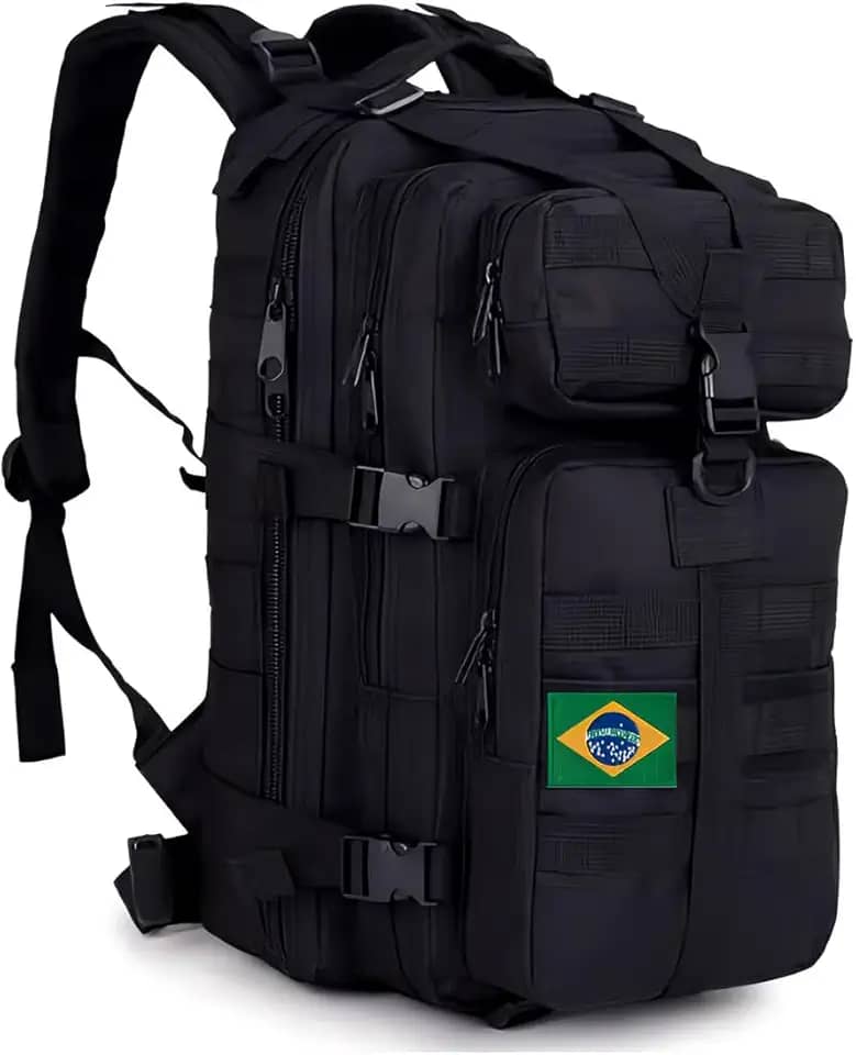 Mochila Militar Tática 40L Impermeável Alta Capacidade Compartimentos Multifuncionais Ideal para Camping Hiking Aventura Resistência Durabilidade Design Ergonômico Versátil Com Alças Ajustáveis