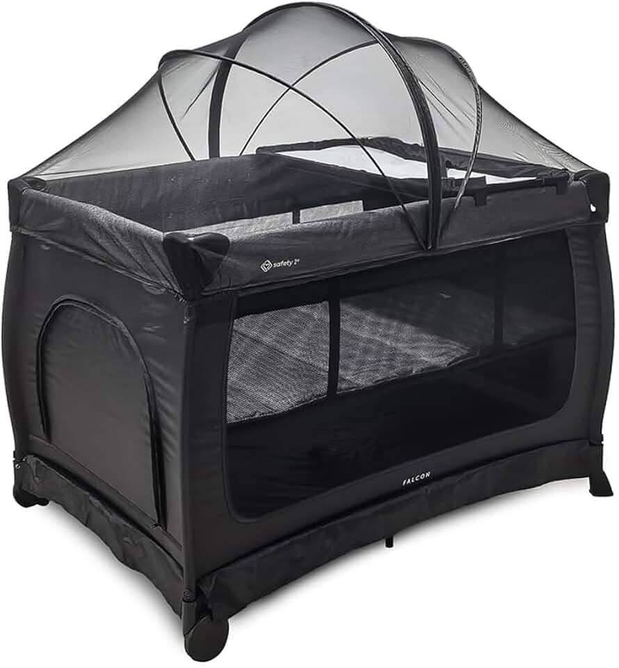 Berço Portátil Safety 1st, Falcon, 0 a 20kg, Black Night