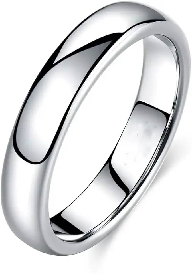 Aliança Prata Banho 925 4mm Namoro