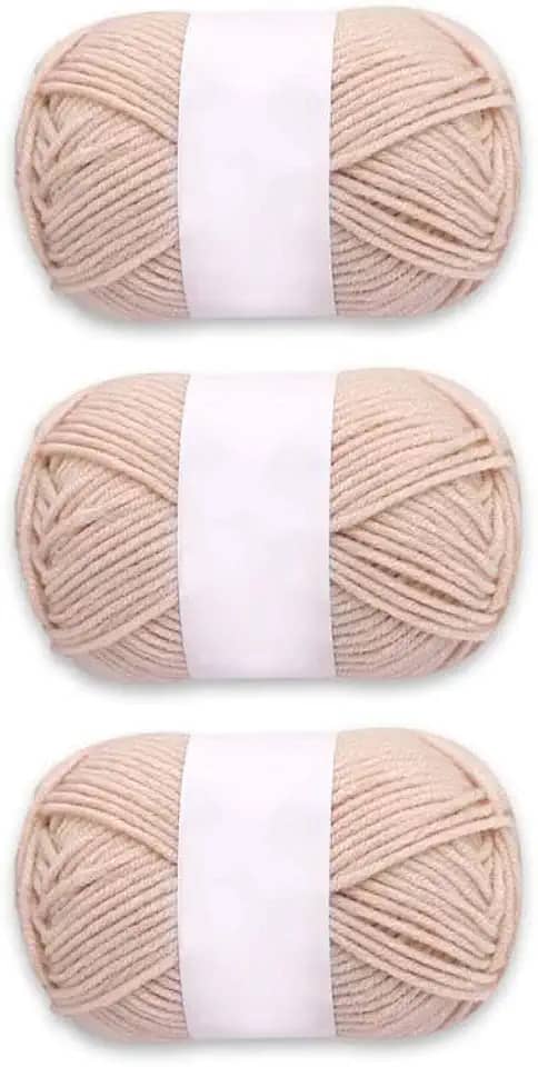 3 pacotes de fios – macios e confortáveis podem ser usados para artesanato. Uma variedade de cores estão disponíveis para crochê, tricô, cachecóis e são presentes de adultos para iniciantes