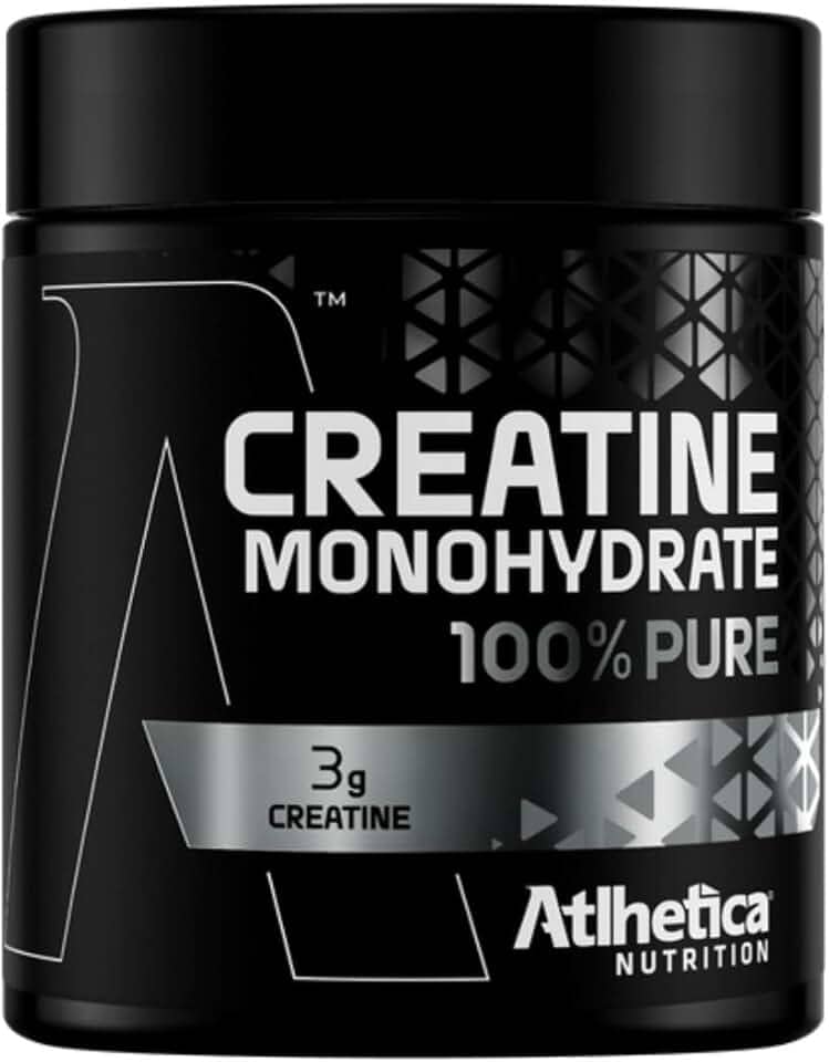 Creatina Monohidratada 100% Pura, 300g, Atlhetica Nutrition Suplemento para Ganho de Força e Massa Muscular