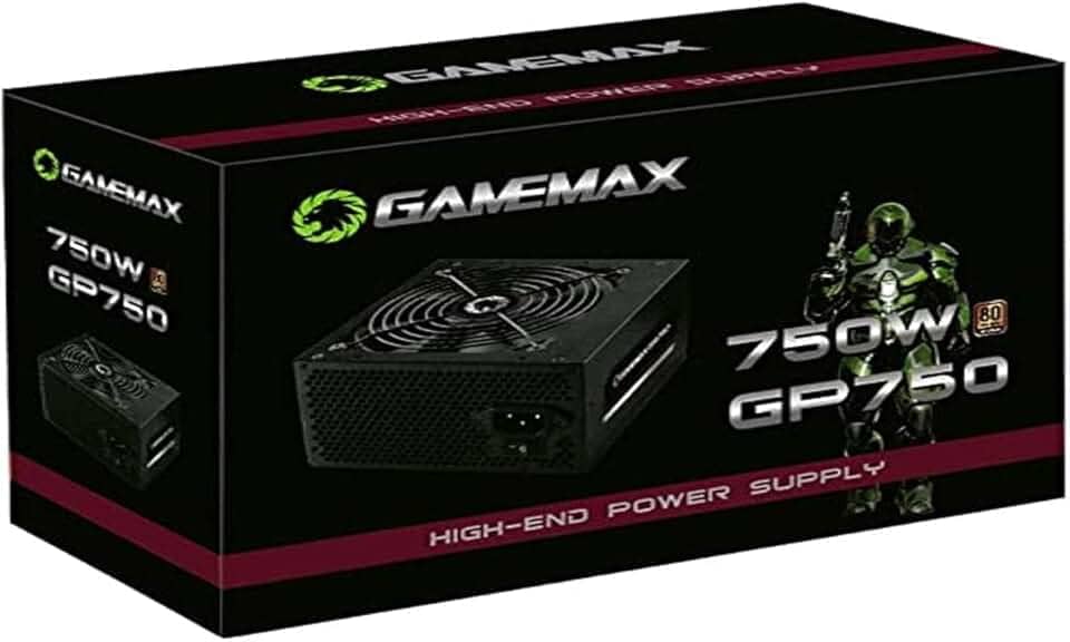 Fonte Gamemax Gp750 750w 80 Plus Bronze Pfc Ativo Preta