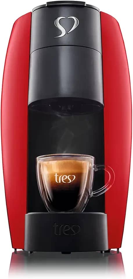 Cafeteira Espresso LOV Vermelha, 220V - TRES 3 Corações