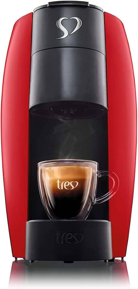 Cafeteira Espresso LOV Vermelha, 127V - TRES 3 Corações