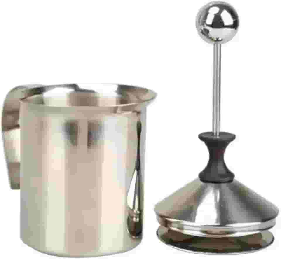 CREMEIRA MANUAL ESPUMADOR DE LEITE ACO INOXIDAVEL 800ML