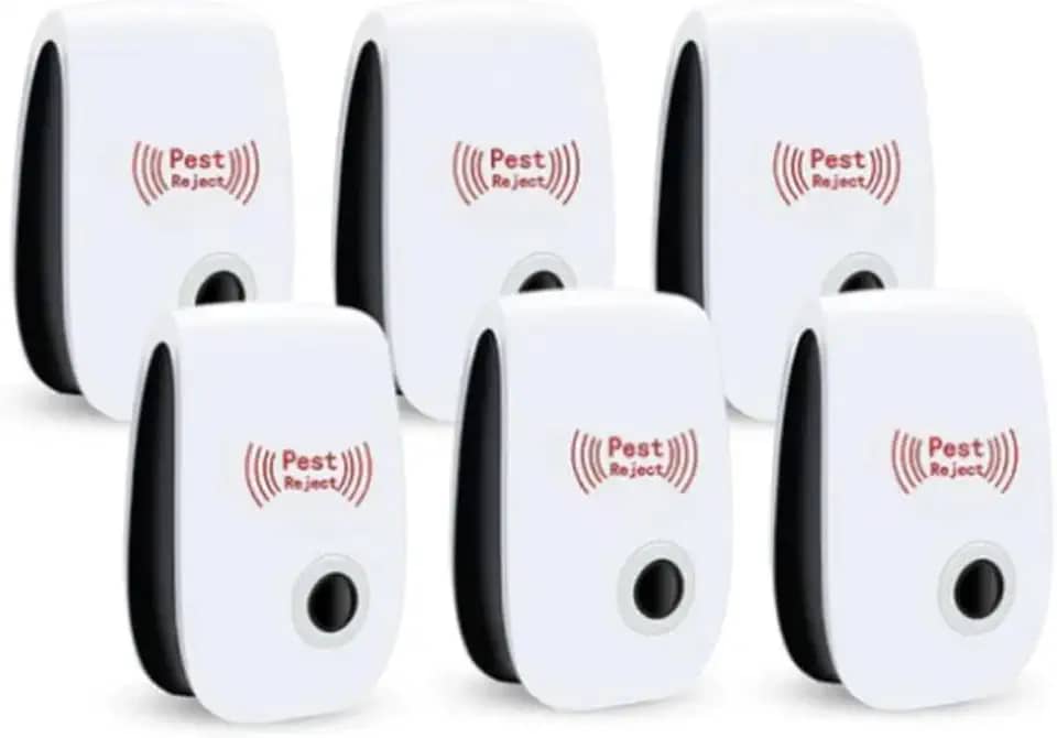 Kit 10 Repelente Ultrassônico Tomada Paki Anti Insetos Mosquitos Baratas Formigas Sem Cheiro Silencioso Bivolt Plug Elétrico Brasil