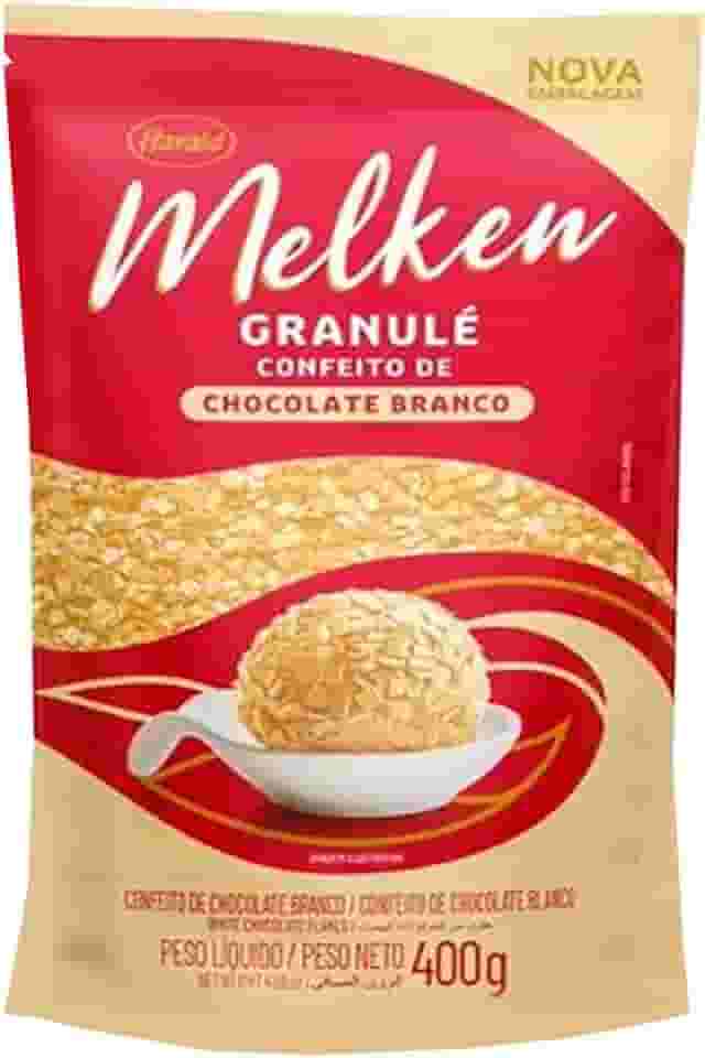 Chocolate Granulado Branco Granulé 400G Melken Harald