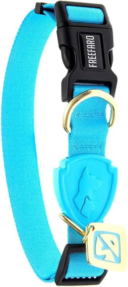 FreeFaro - Coleira Coleira Scooby Sd c/Tag - P | Ajustável, Poliéster Resistente, Fecho Seguro com 4 Pontos, Tecnologia inTransfer para Cores Vivas – Diversos Tamanhos