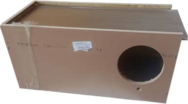 Ninho para calopsita em mdf não acompanha gachos para instalação