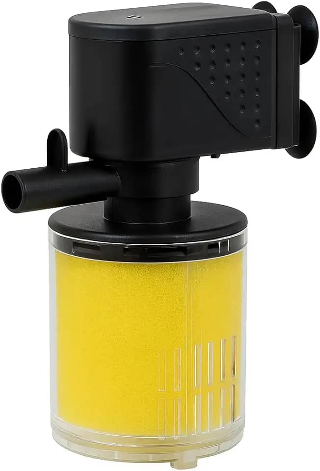 Filtro Interno Para Aquário, 3.6W, 400L/h, Para Aquários até 50L, Filtragem Eficiente, Fácil Instalação, F070A