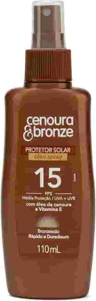 Cenoura e Bronze Óleo Protetor Solar Spray Fps15