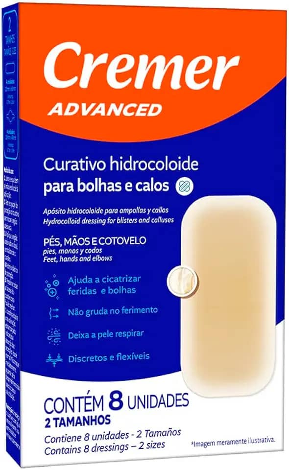 Cremer Curativo Hidrocoloide Para Calos E Bolhas 8Un Cremer Cx/32