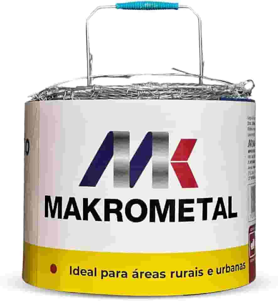 Arame Farpado Galvanizado Cerca Rural 250kgf 250m - Makrometal