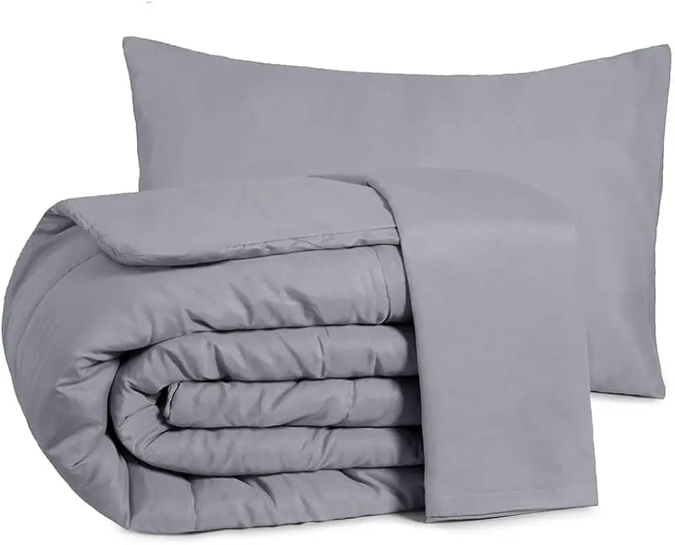 Edredom Casal Queen 3 Peças Margarida - Conforto, Estilo e Maciez para Noites Aconchegantes (Variações) (Cinza)