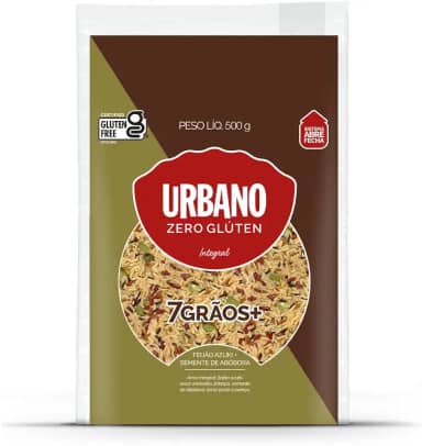 Arroz Urbano 7 Grãos + Feijão Azuki + Semente de Abóbora