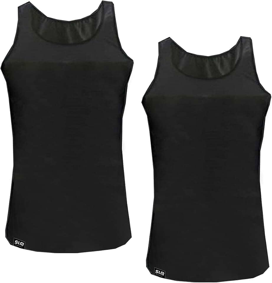 KIT 2 Cintas Modeladora Masculina Colete Redutor Postura Bodyshaper Slim Fitness