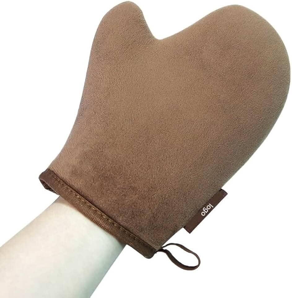 Luva reutilizável para limpeza do corpo, luva autobronzeadora, luvas aplicadoras de bronzeamento falso
