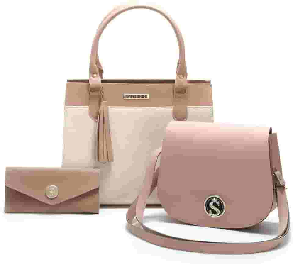 Bolsas Femininas Grande, Pequena e Carteira Santorini Handbag