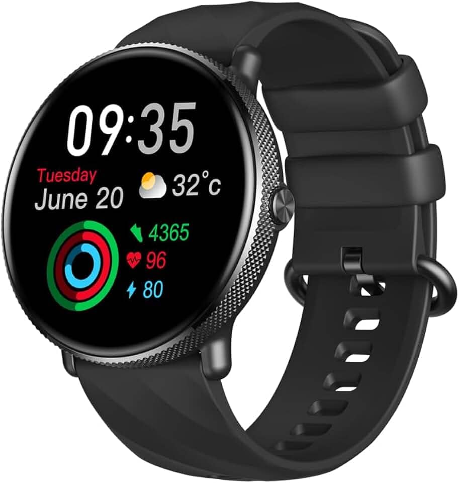 Zeblaze Relógio inteligente GTR 3 Pro, 1,43 "HD SmartWatch para homens Mulheres, modos esportivos IP68 à prova d'água/100+, pedômetro, Android Smart Watch for Android iOS (Preto)