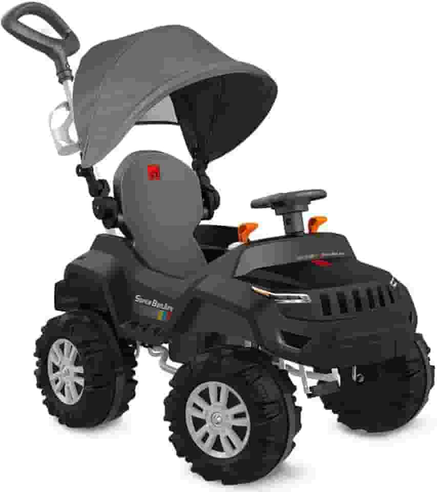 Superjipe Reclinavel Com Capota Passeio & Pedal (Preto) Bandeirante