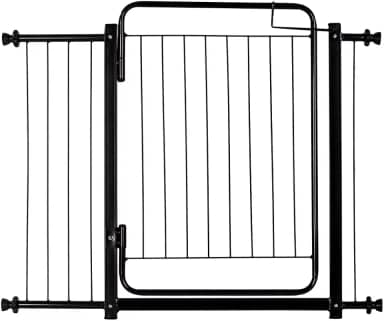 Portão Grade de Proteção Tamanho Ajustável de 99 até 104 cm Segurança Cachorro Pets Bebe Crianças Porta Vãos - Acompanha Extensores