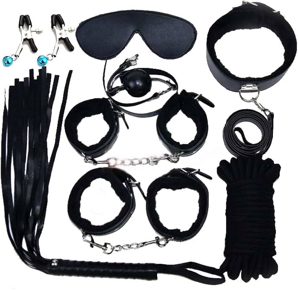 kit Algema em Metal Pelúcia + Venda Fetiche Sex3 ShopCJ309