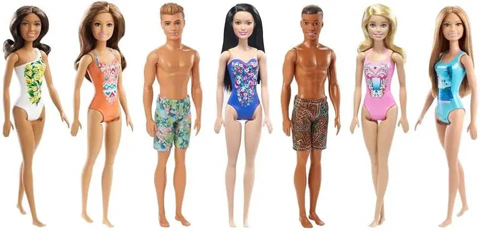 Barbie Fashion & Beauty Boneca de Praia Surpresa para crianças a partir de 3 anos