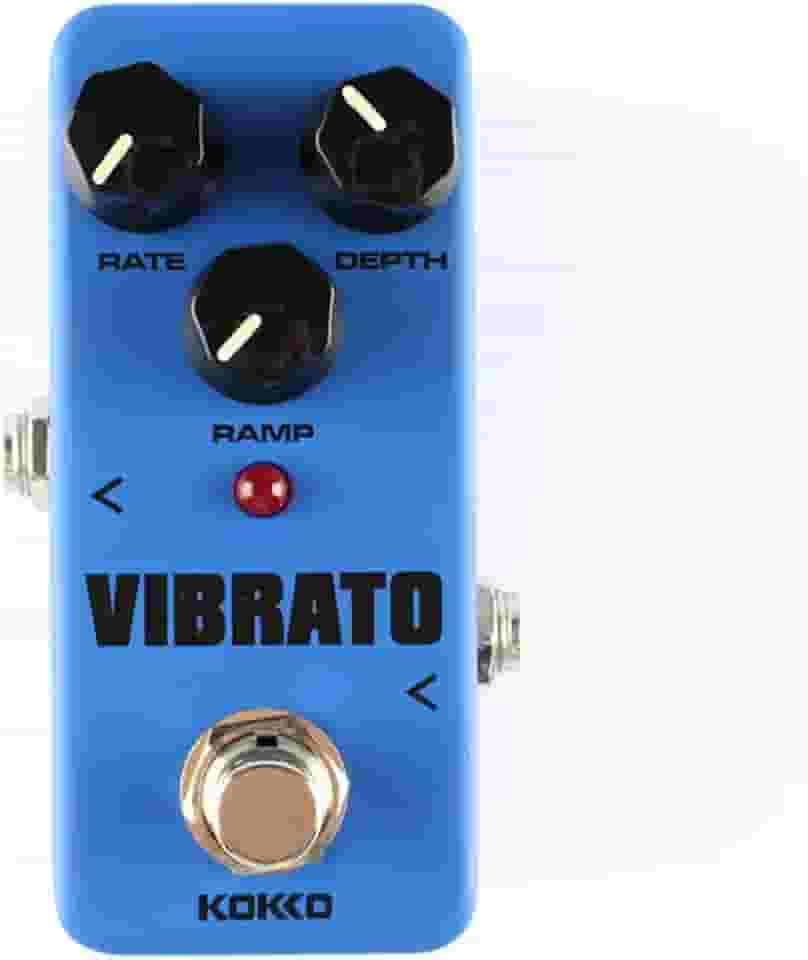 KOKKO Mini Pedal De Efeitos Para Guitarra Vibrato - Processador Som Com Tradicionais, Acessório Portátil Baixo E Fvb2