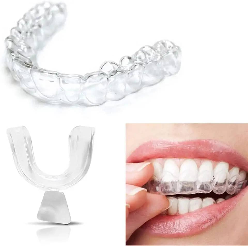 Clear Placa de Bruxismo Termo Moldável em Silicone Transparente para Adulto