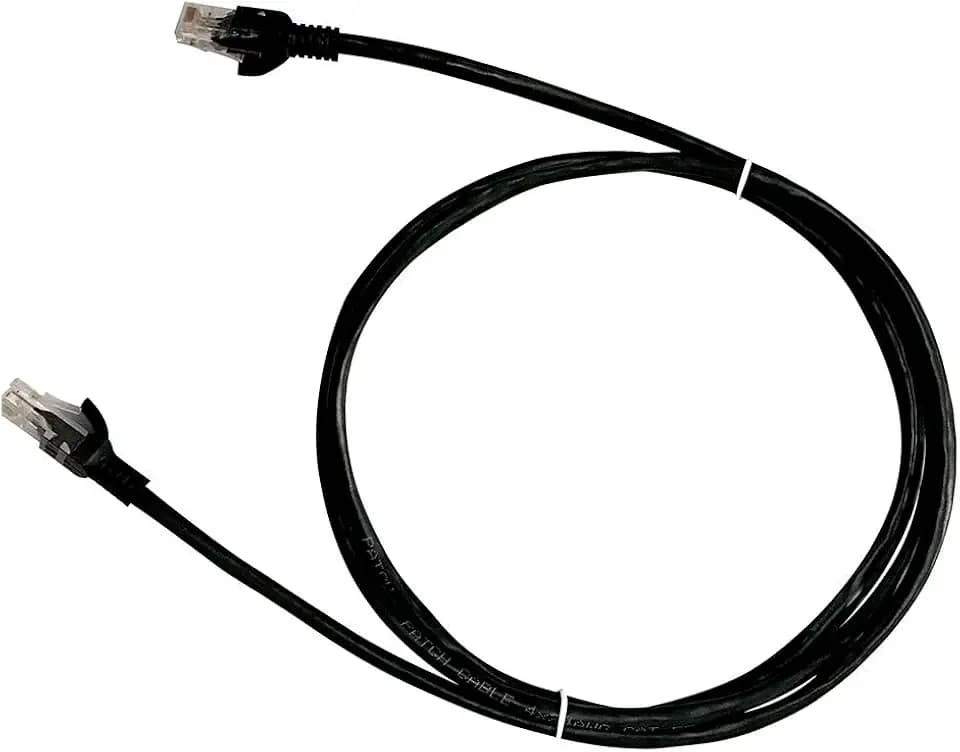 Cabo de Rede Pluscable Cat.6 5M Preto Patch Cord - Pc-Eth6U50Bk