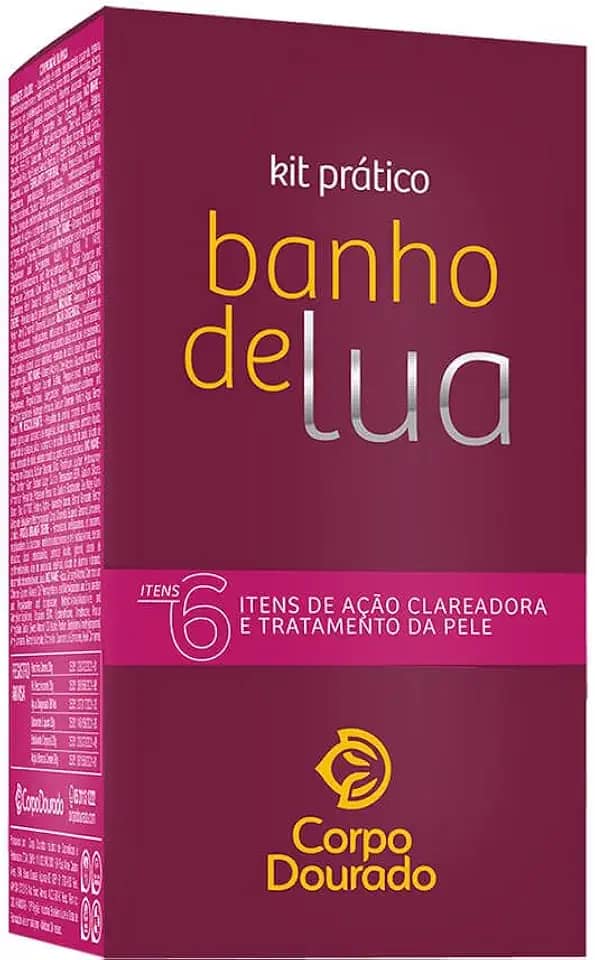 Corpo Dourado Banho de Lua - Kit Prático Pelos Dourados Tradicional (6 Itens)