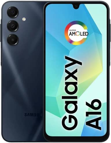 Samsung Celular Galaxy A16, 128GB + 4GB RAM, Câmera de até 50MP, Tela 6.7', NFC, IP54, Bateria 5000 mAh (Preto)